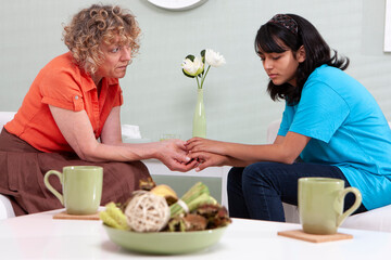 Teenage Therapy: Understanding the Problem. A moment of compassion between an early teenage girl...