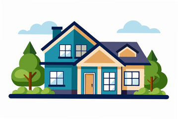 Fototapeta premium vector illustration of a house