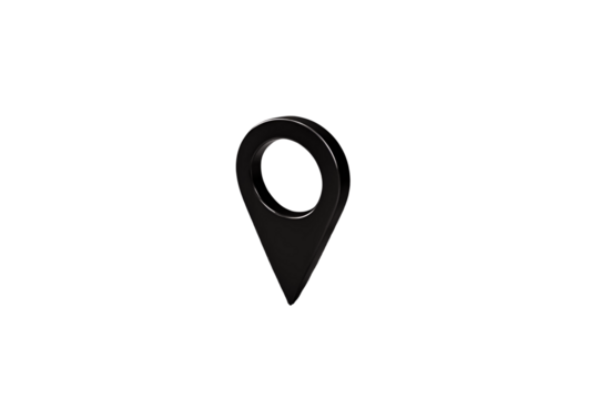 Red Map Pin on White Background – 3D Icon for Business or Travel Themes

