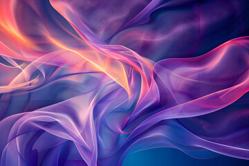 Fototapeta premium Colorful fluid gradient waves