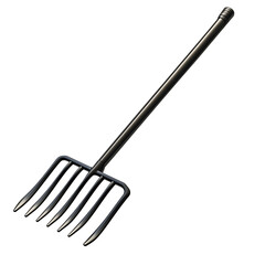 Naklejka premium Minimalist Garden Rake