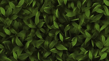 A captivating close-up of dense green leaves creates a vibrant and refreshing natural background.
