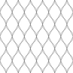 Vector seamless texture. Modern geometric background made of thin threads.