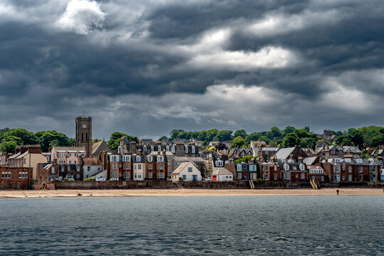 Picturesque Atlantic Coast Near North Berwick In East Lothian In Scotland, UK