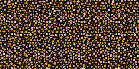 Naklejka premium Seamless watercolor floral pattern - green leaves and branches composition on background, perfect for wrappers, wallpapers, postcards, greeting cards, wedding invitations, romantic events