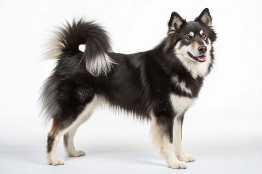 lapponian herder dog isolated on white background