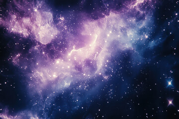 Naklejka premium A close-up view of an astronaut in the vastness of outer space