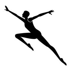 silhouette of a man jumping
