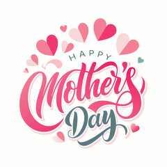 Happy Mothers Day Typography