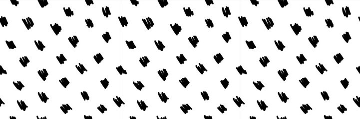 Fototapeta premium Small dash seamless pattern. Abstract background, black and white texture with a modern, minimalist design. Great for digital projects, scrapbooking, prints, fabric and packaging. Vector illustration