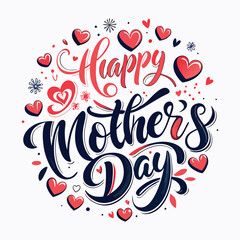 Happy Mothers Day Typography