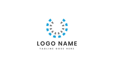 Abstract icons collection  waves v logo