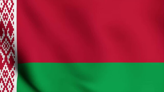 Animated Video Featuring the Wavy Flag of BELARUS