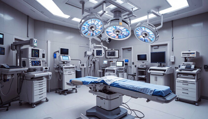 Advanced Surgical Suite with High-Tech Equipment