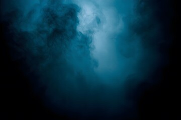 Dark Foggy Atmosphere with Muted Blue and Gray Streaks