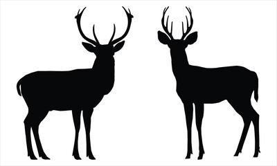 deer silhouette vector