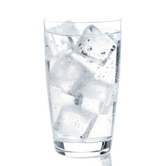 glass of water. Effervescent Soda Water with Bubbles on Transparent Background - Perfect for Fresh Drink Designs, Refreshing Beverage Concepts, and Creative Visuals for Beverage and Drink Advertising