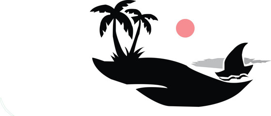 Silhouetee vector design illustration