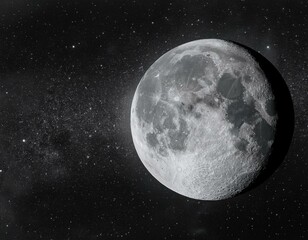 Obraz premium Imagen de la luna en alta definición en el espacio