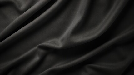 Obraz premium Dark Gray Texture Background - Close-Up Shot of Textured Grey Fabric