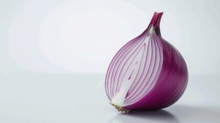 Fototapeta premium red onion on white background