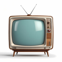 Retro TV design with a transparent background, perfect for vintage-inspired digital projects and creative designs