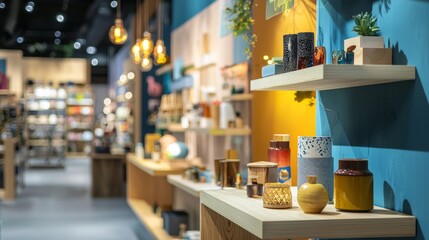 Fototapeta premium Modern home decor store with stylish interior design