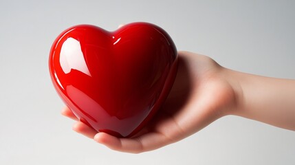 Obraz premium Heart in Hand: A Touching Symbol of Love