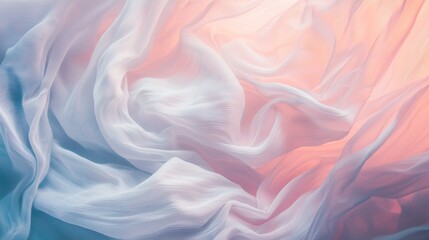 Obraz premium Soft flowing fabric in a dreamy abstract composition
