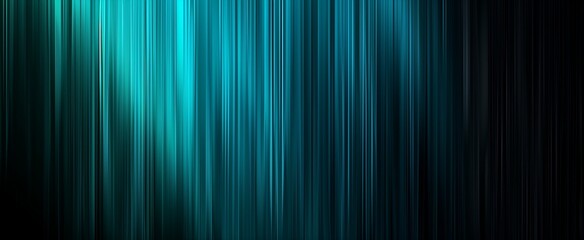 Abstract Blue, Black, and Teal Abstract Background with Vertical Lines, Glowing Light Effect Background Presentation Design.