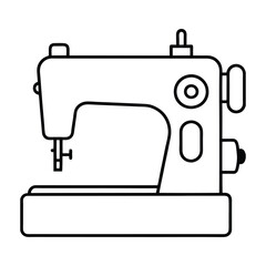 sewing machine isolated vector art