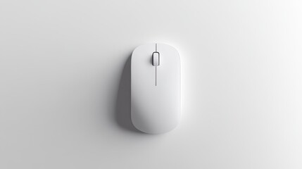 A single wireless mouse placed on a white background, ideal for office or computer accessory promotions.