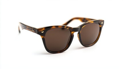 Isolated image of a pair of stylish sunglasses on a clean white background. Perfect for fashion accessory marketing.