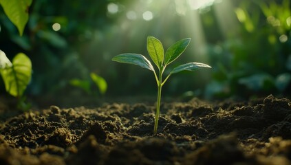 Fototapeta premium New Life Emerging from the Earth