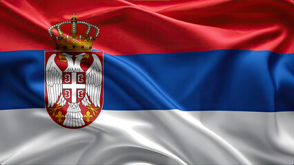 Serbian flag for national Day or Independence Day of serbia