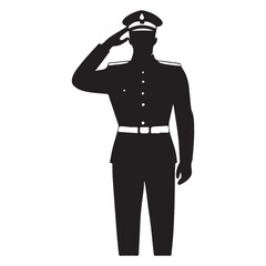 Security Force Officer Salute – Police & Army Icon