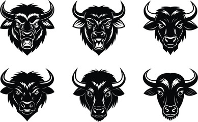 set of bull tattoo