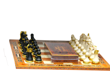 chess board with chess pieces