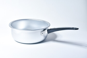 Single handle pan isolated on white background