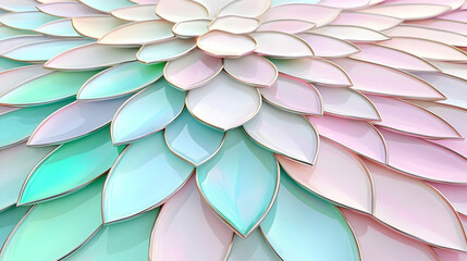 Colorful Abstract Petal Texture with Soft Pastel Tones and Shine