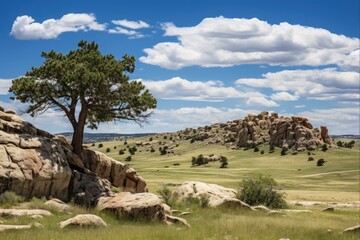 Vedauwoo Rock Formations: Majestic Landscape of Medicine Bow National Forest in Laramie, Wyoming