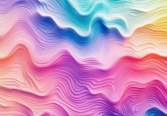 A colorful background with waves of rainbow colors, creating an abstract and vibrant pattern that adds energy to the design