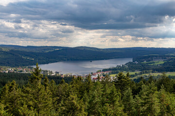 Lipno dam, Czech Republic. View from above.