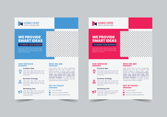 Professional Business Flyer Template , CMYK , Print Ready , Marketing Agency Social Media Post Template, Facebook Post, ,LinkedIn Post