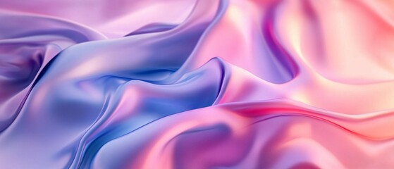 Obraz premium Abstract Pastel Draped Fabric Soft Hues