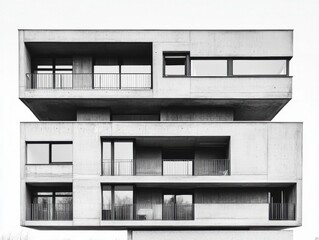 Modern Minimalist Architecture: A Monochromatic Masterpiece