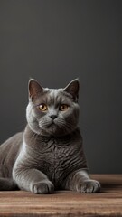 photograph of a British Shorthair cat
