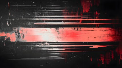 Captivating abstract digital art piece showcasing a dynamic and chaotic glitch effect with striking contrast and bold experimental visual elements that evoke a futuristic