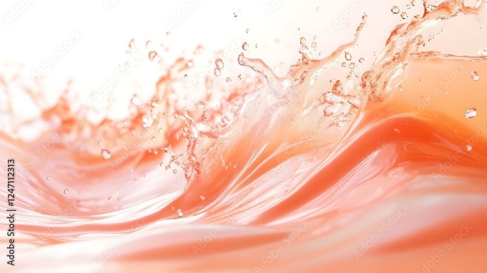 Leinwandbilder captivating abstract image showcasing the dynamic movement and vibrant colors of flowing water the i