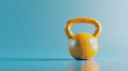 image of a kettlebell on a clean white surface, perfect for gym or workout gear promotions.